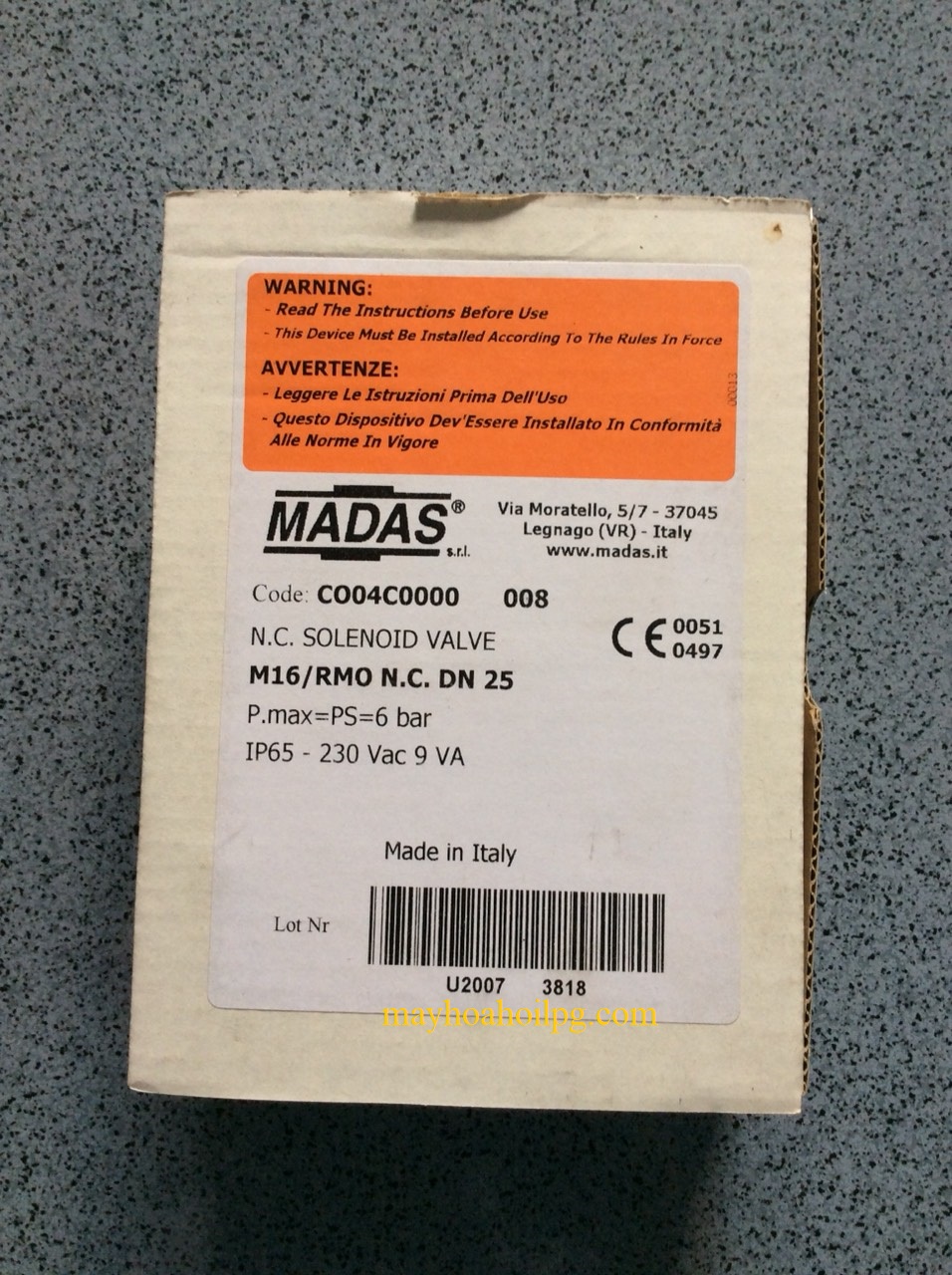 van dien tu madas thuong dong dn25 220v